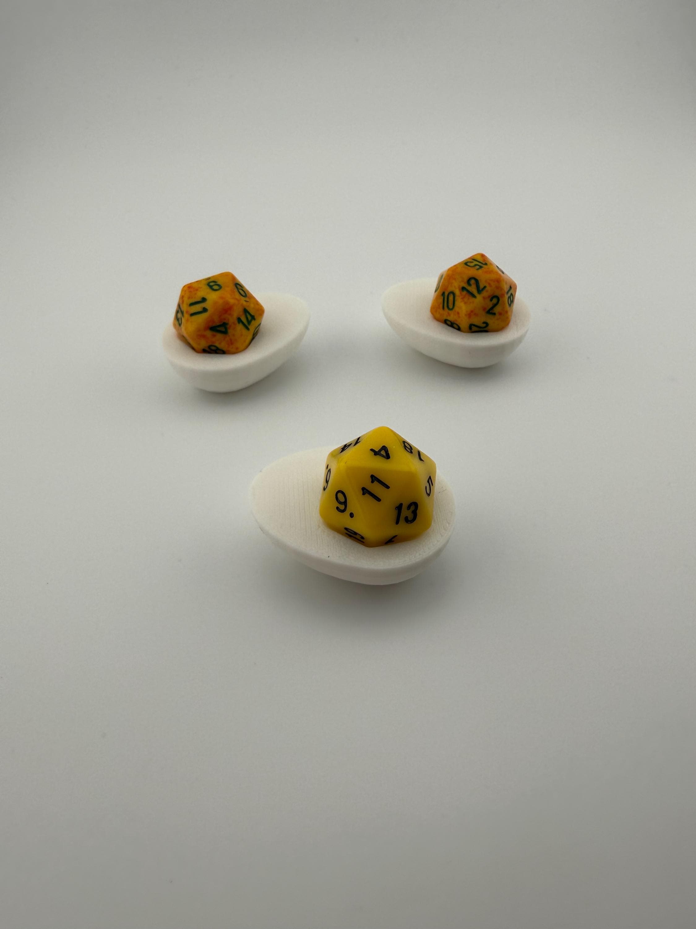 Deviled Egg D20 Dice Holder – Tabletop Gaming Accessory
