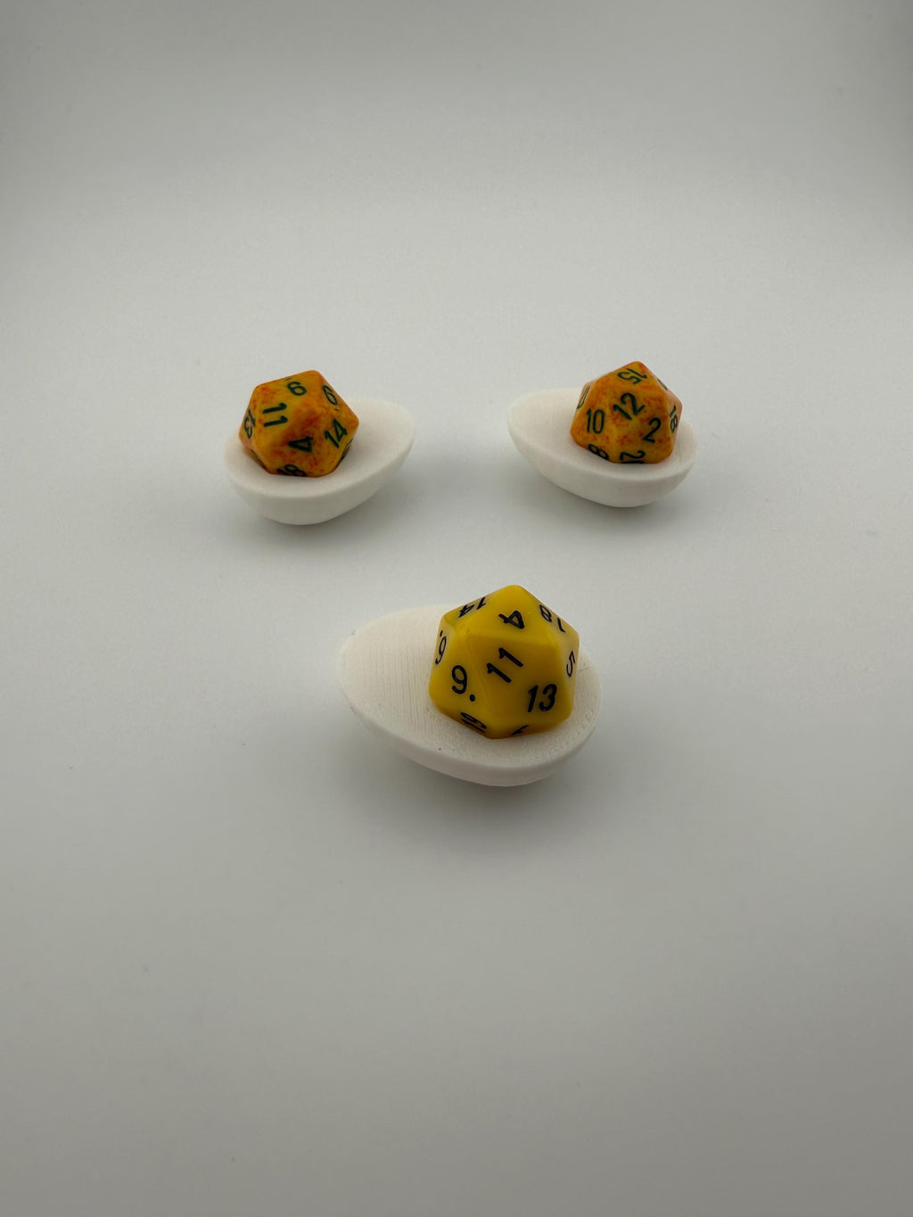 Deviled Egg D20 Dice Holder – Tabletop Gaming Accessory