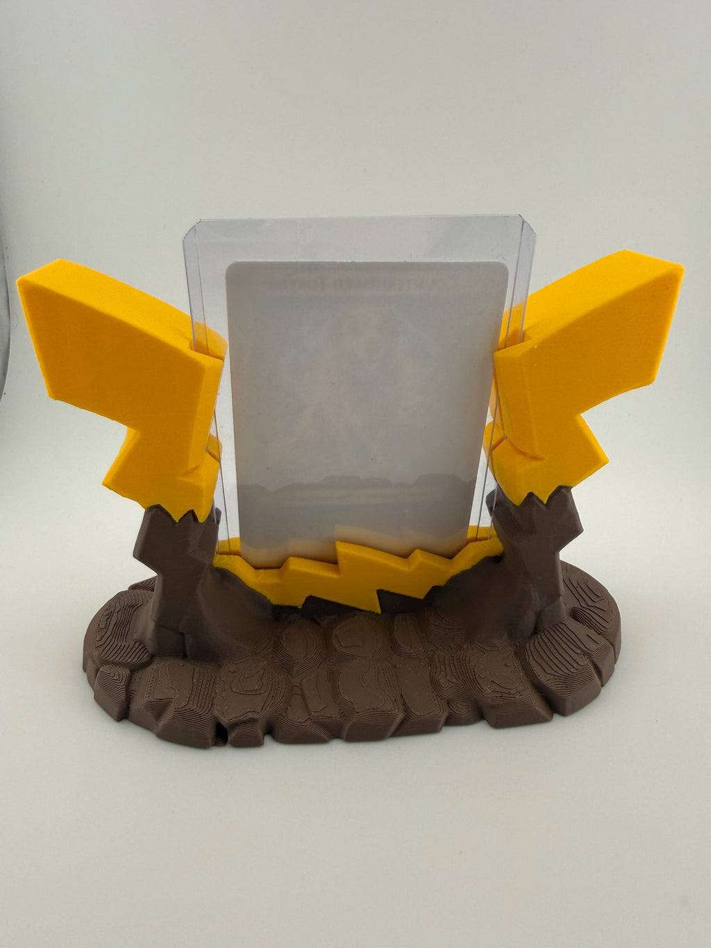 Lightning TCG Slab Card Display Holder  Electric-Themed Card Stand  Pokémon & MTG Card Display  Desk Display  Trading Card Accessory