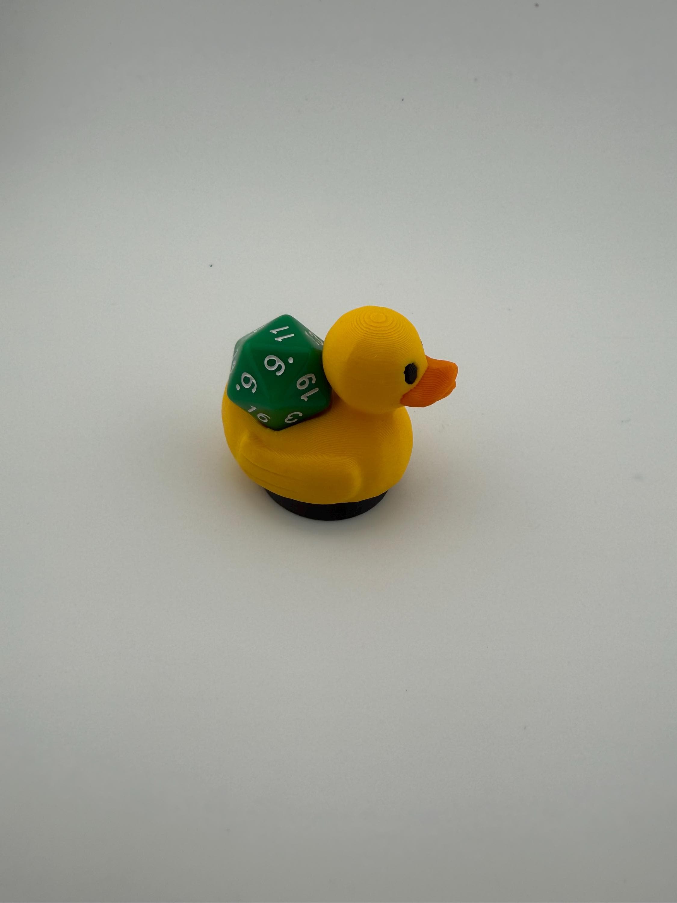 3D Printed Duck Dice Holder for D20 | Tabletop Gaming Accessory Companion