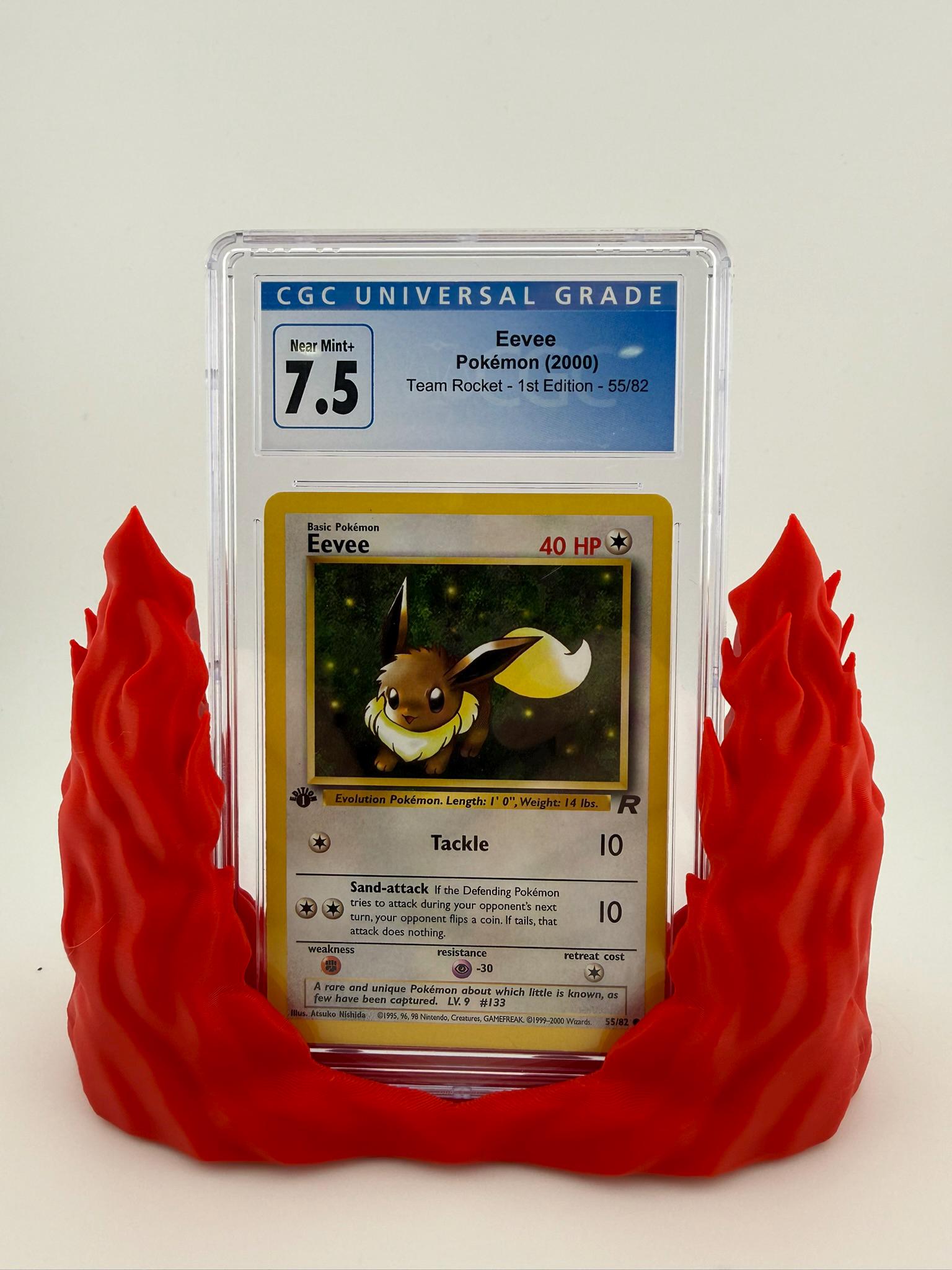 FireType / FlameThemed TCG Card Stand for Slabs & Toploaders