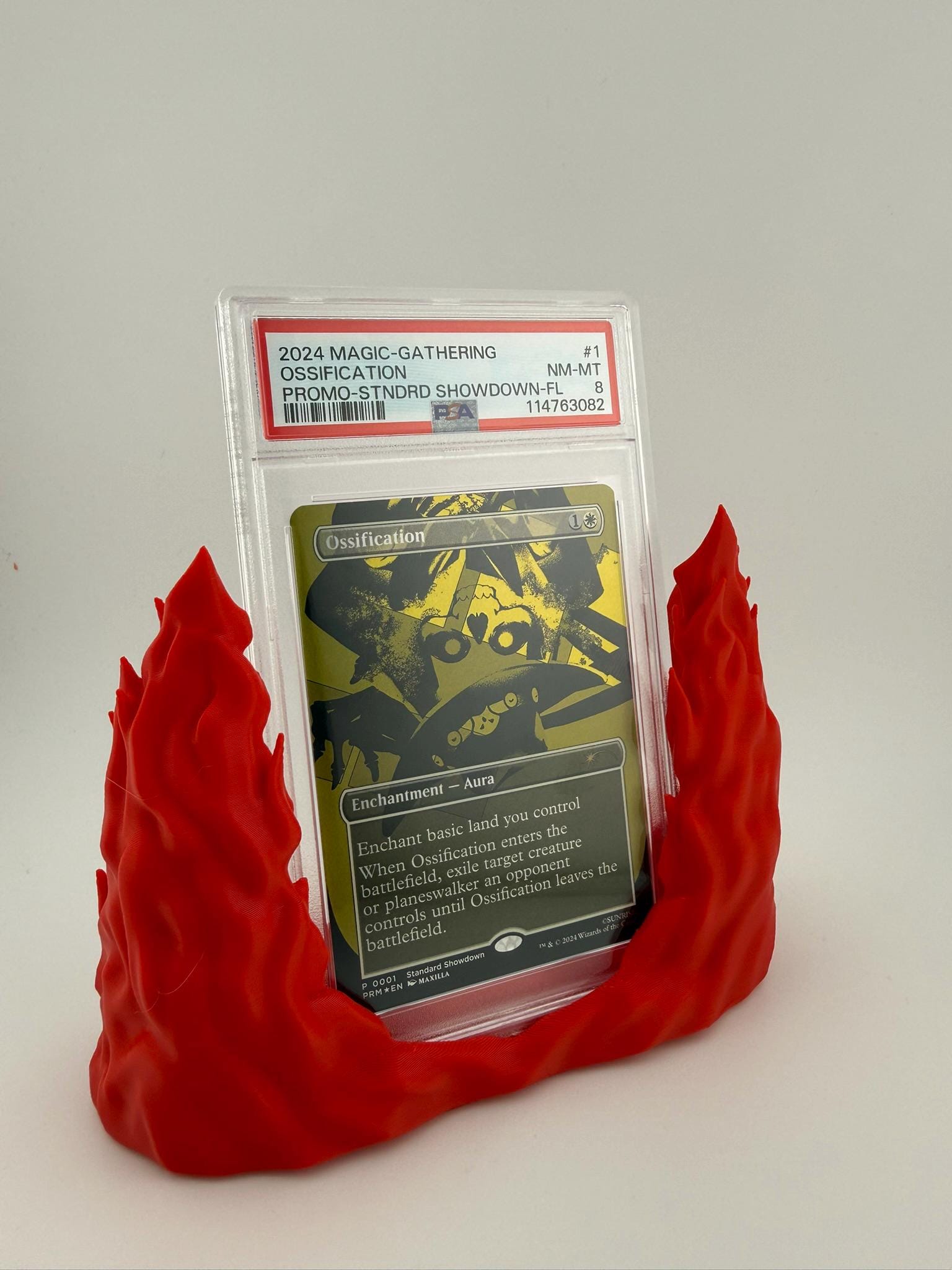 FireType / FlameThemed TCG Card Stand for Slabs & Toploaders