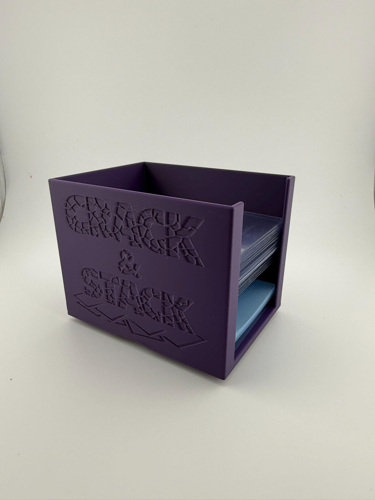 Crack & Stack  AntiSkid Card Sleeve and Toploader Holder for Sports Cards | Graded Card Organizer