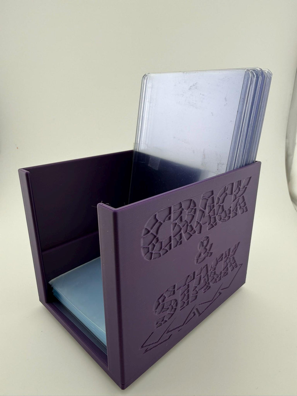 Crack & Stack  AntiSkid Card Sleeve and Toploader Holder for Sports Cards | Graded Card Organizer