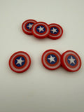 Red, White, & Blue Shield Tokens – Superhero Inspired MTG Shield Counters