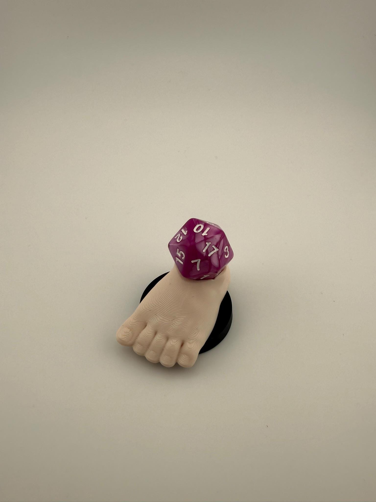 Dungeon Crawler Carl‑Inspired “Foot” Dice Holder