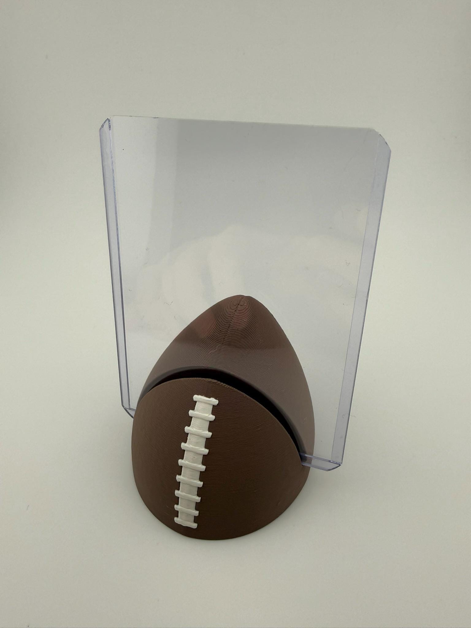 3D Printed Football Card Display Stand – Graded Slab Holder (PSA, BGS, CGC) Top Loaders