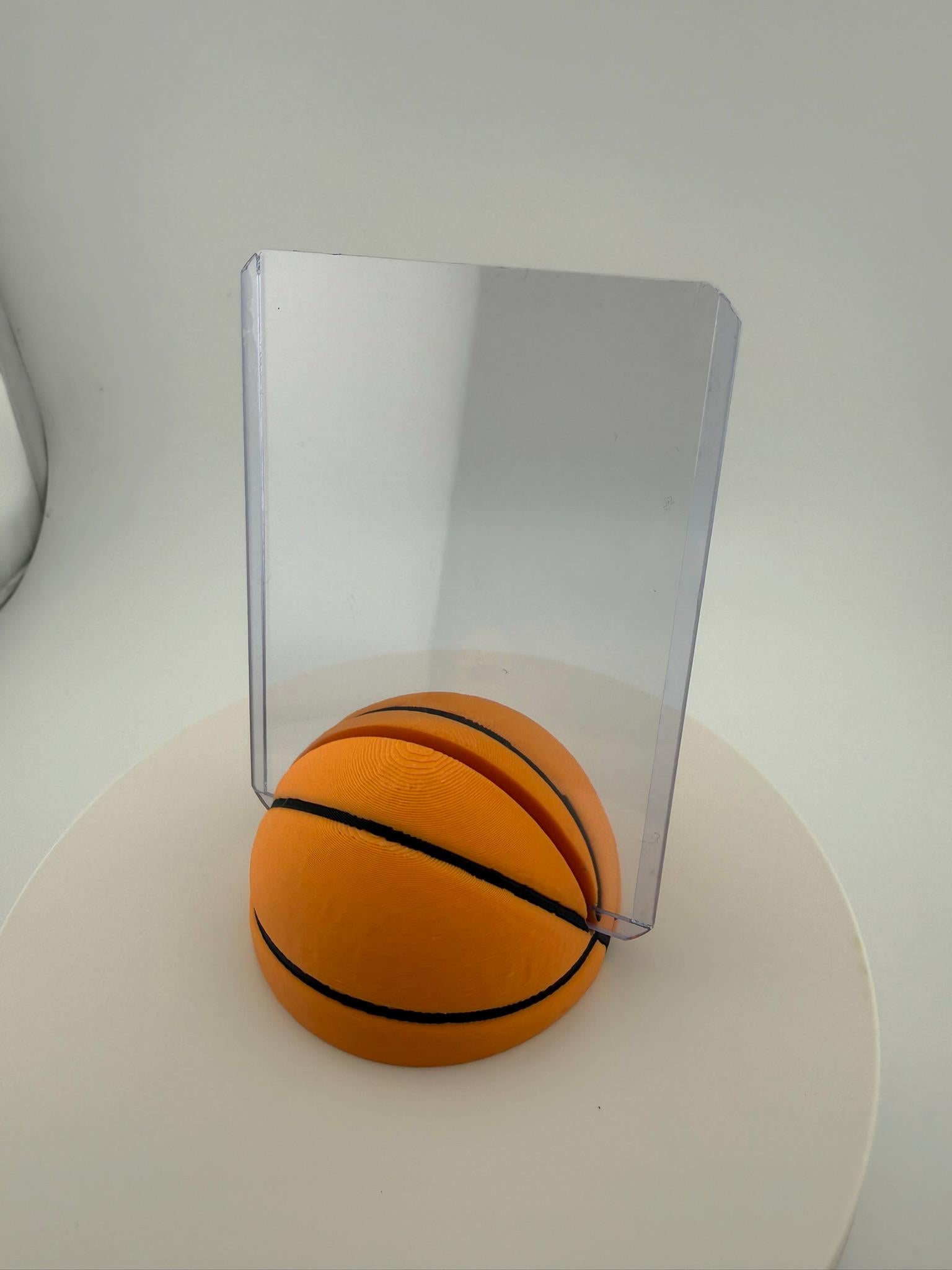 3D Printed Basketball Card Display Stand – Graded Slab Holder (PSA, BGS, CGC)