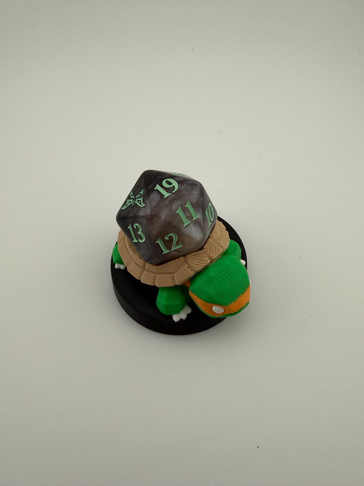 3D Printed Turtle Ninja Token Dice and Display Holder - MTG Commander Accessory