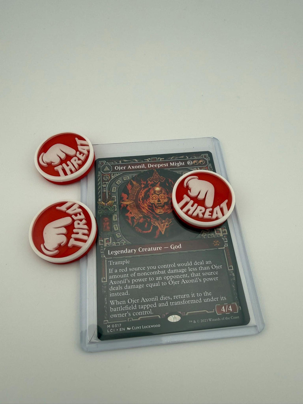 Threat Counters – Magic the Gathering | MTG Commander / EDH Accessory - Set of 4
