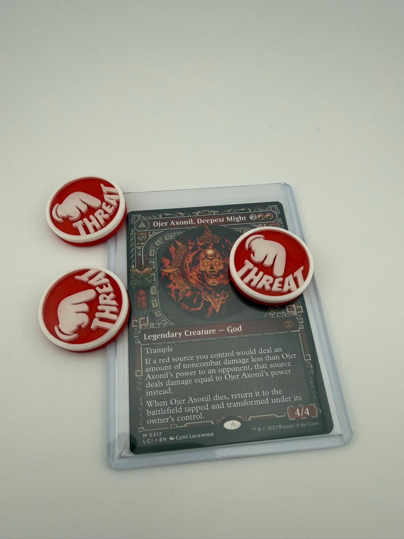 Threat Counters – Magic the Gathering | MTG Commander / EDH Accessory - Set of 4