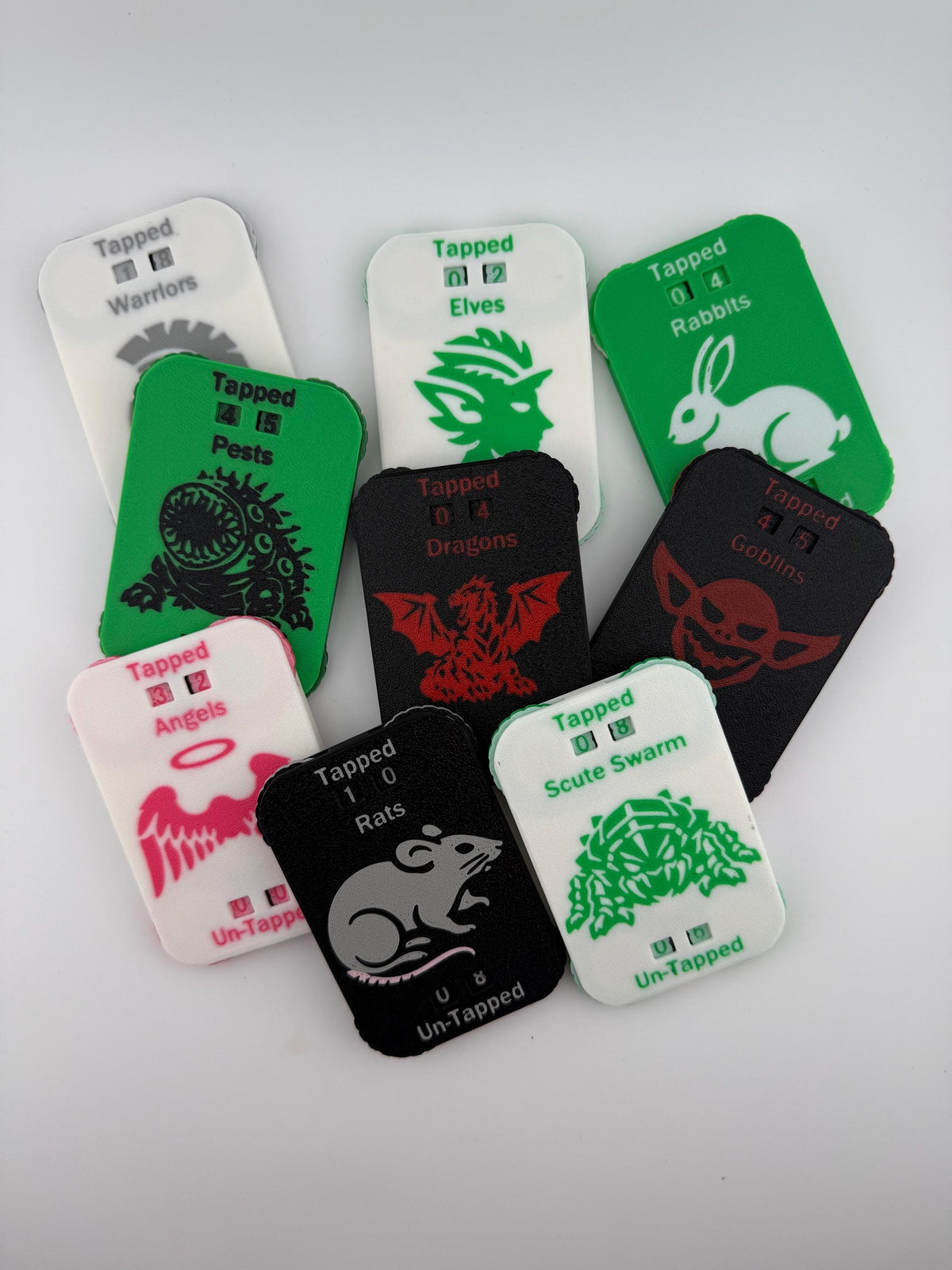 Creature Token Tracker – Card Sized Dial Counter for TCG Games (NFC Tap)