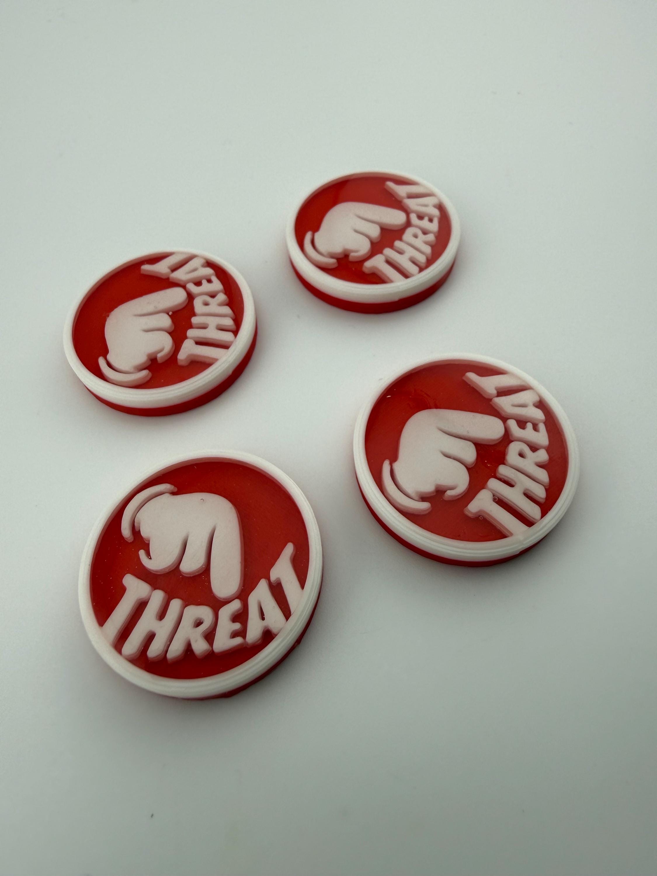Threat Counters – Magic the Gathering | MTG Commander / EDH Accessory - Set of 4