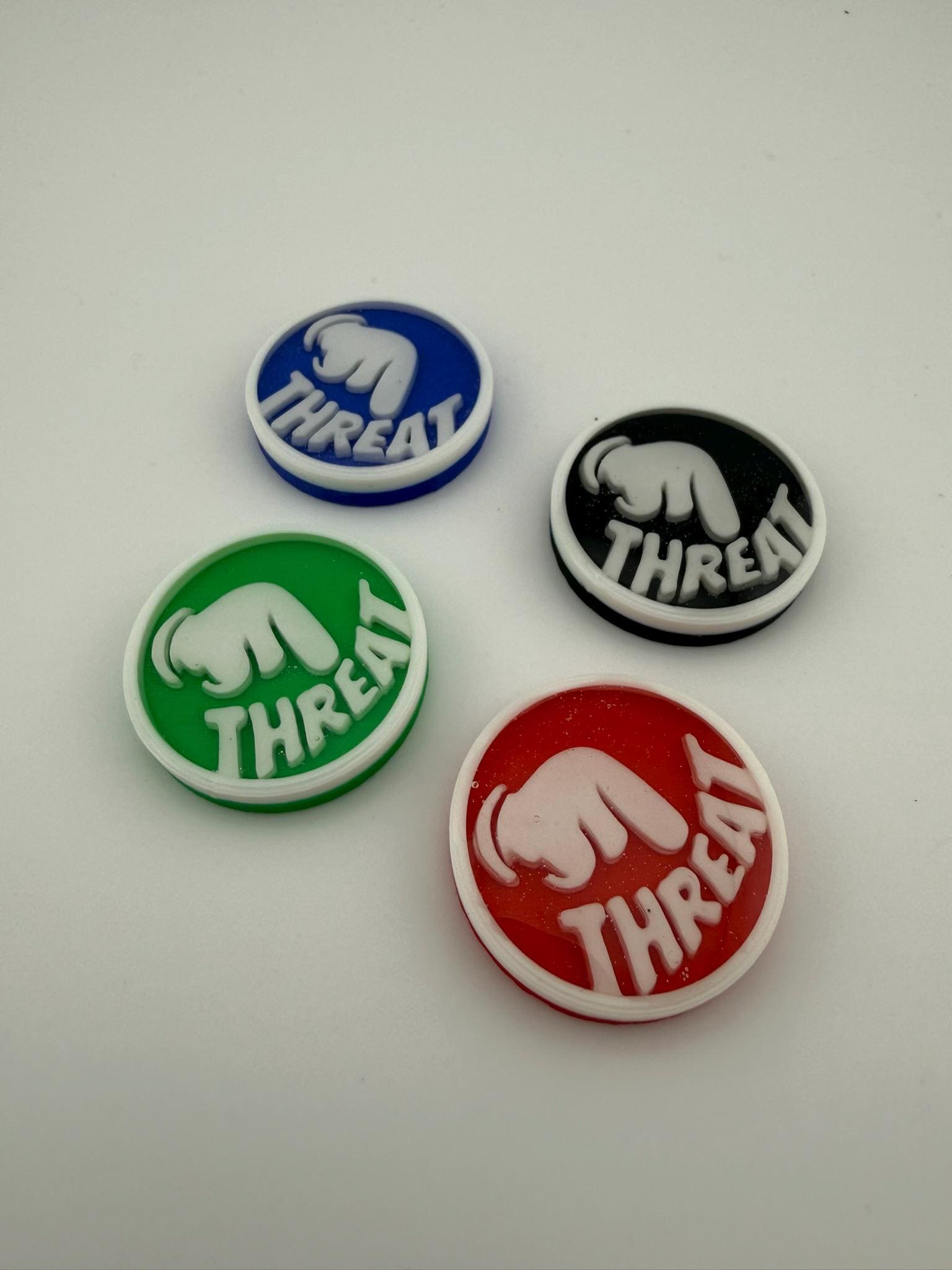 Threat Counters – Magic the Gathering | MTG Commander / EDH Accessory - Set of 4