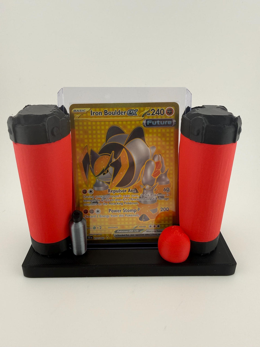 Fighting Type Card Display Stand – 3D Printed Slab Holder (CGC, PSA, Toploader)