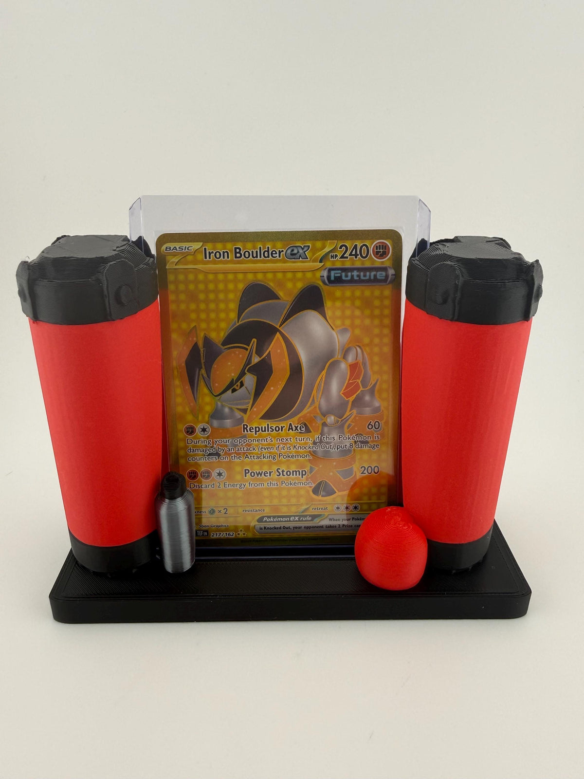 Fighting Type Card Display Stand – 3D Printed Slab Holder (CGC, PSA, Toploader)