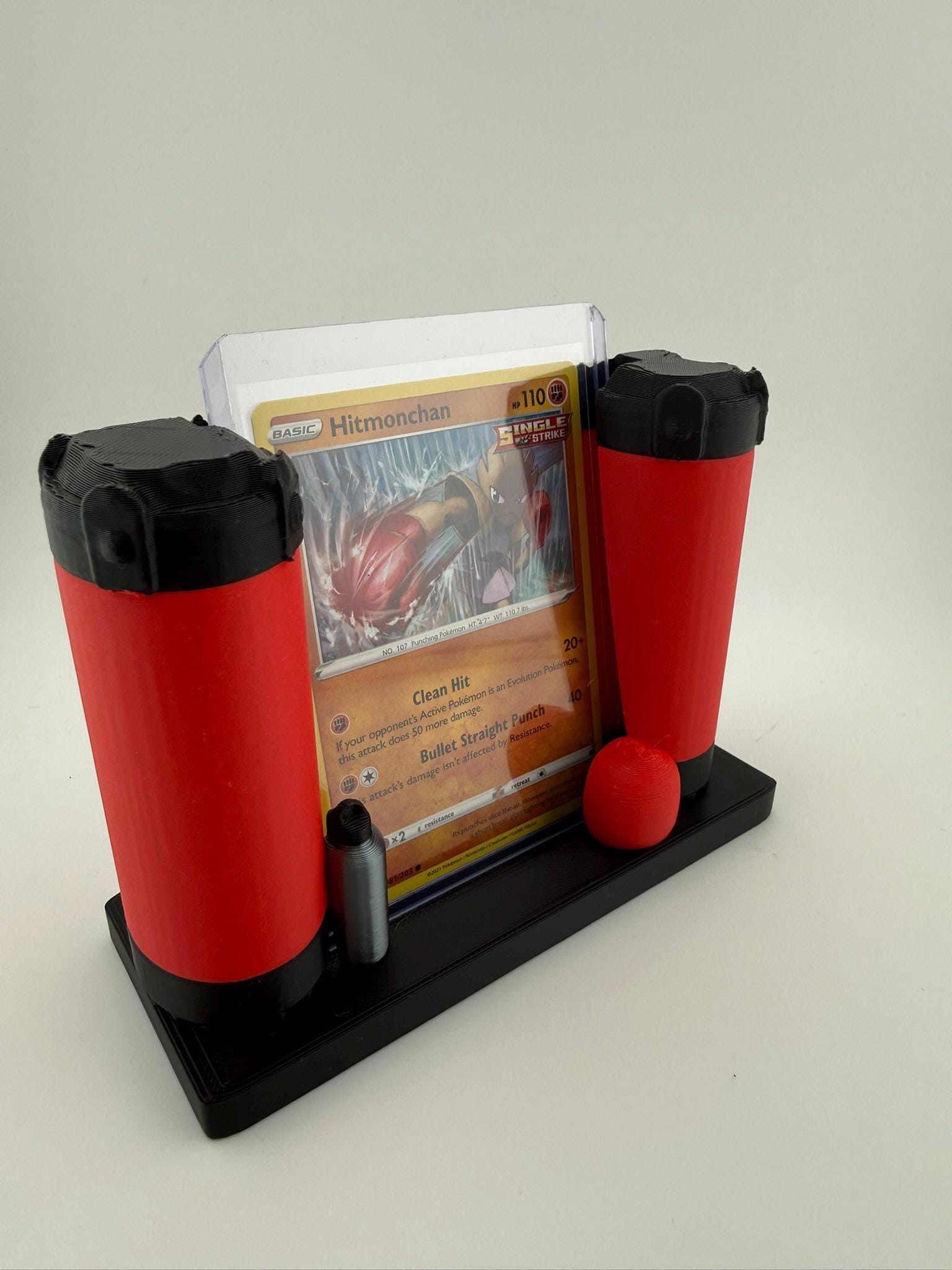 Fighting Type Card Display Stand – 3D Printed Slab Holder (CGC, PSA, Toploader)