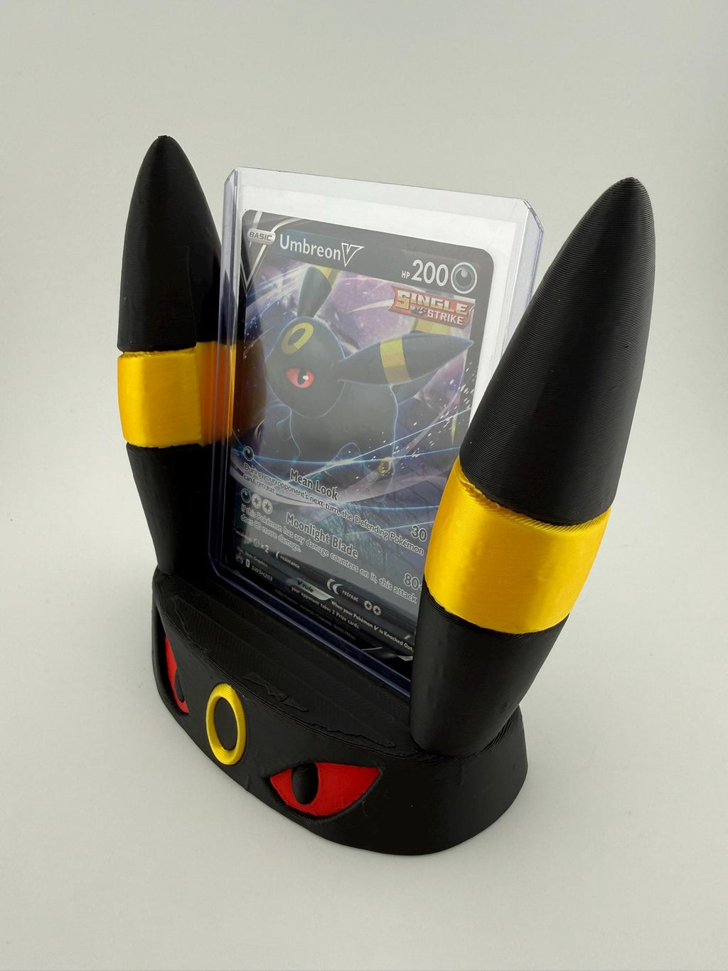 Umbreon Inspired Card Display Stand – 3D Printed Slab Holder for Pokemon (CGC, PSA, Toploader, One-Touch)