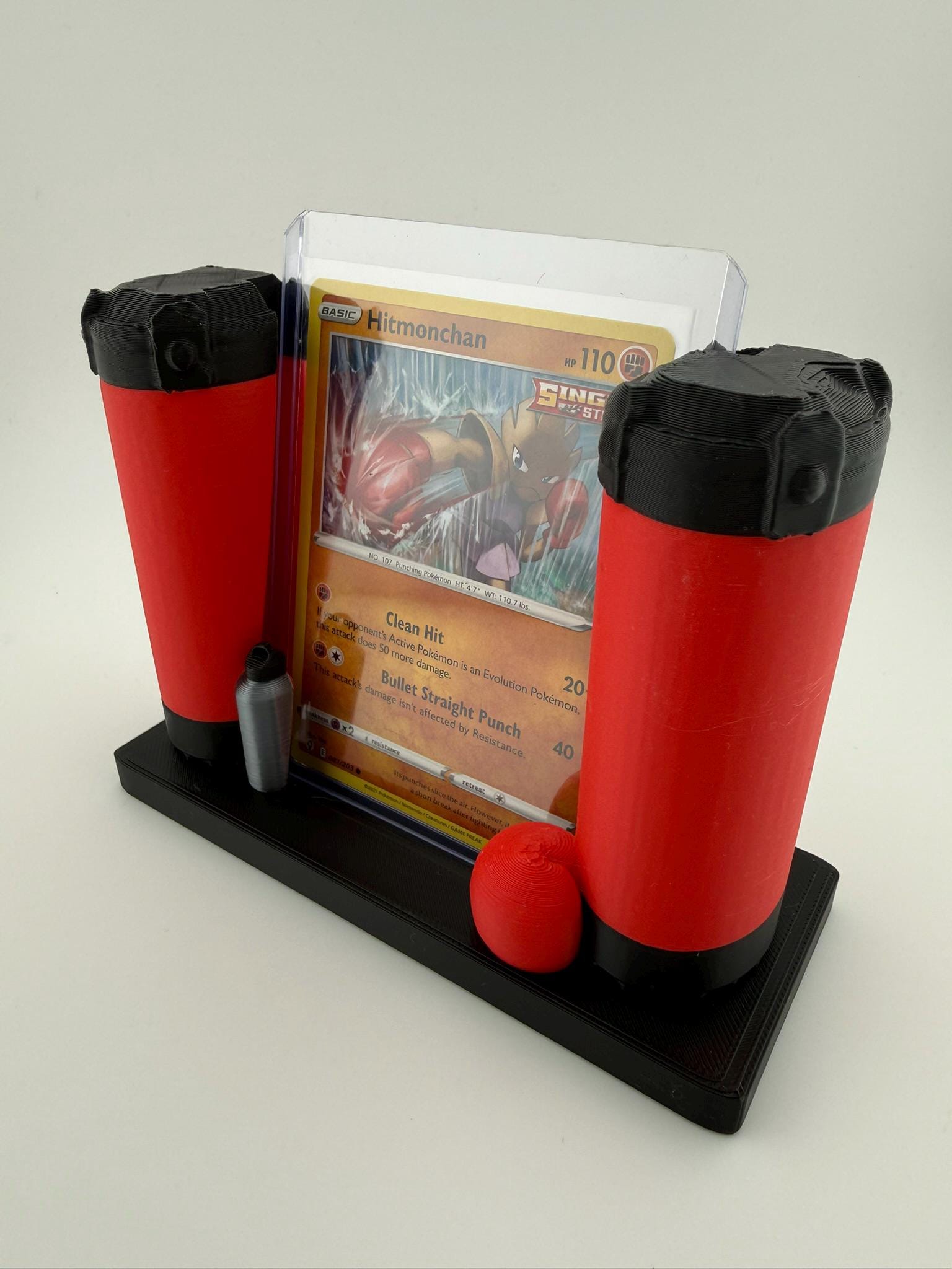 Fighting Type Card Display Stand – 3D Printed Slab Holder (CGC, PSA, Toploader)