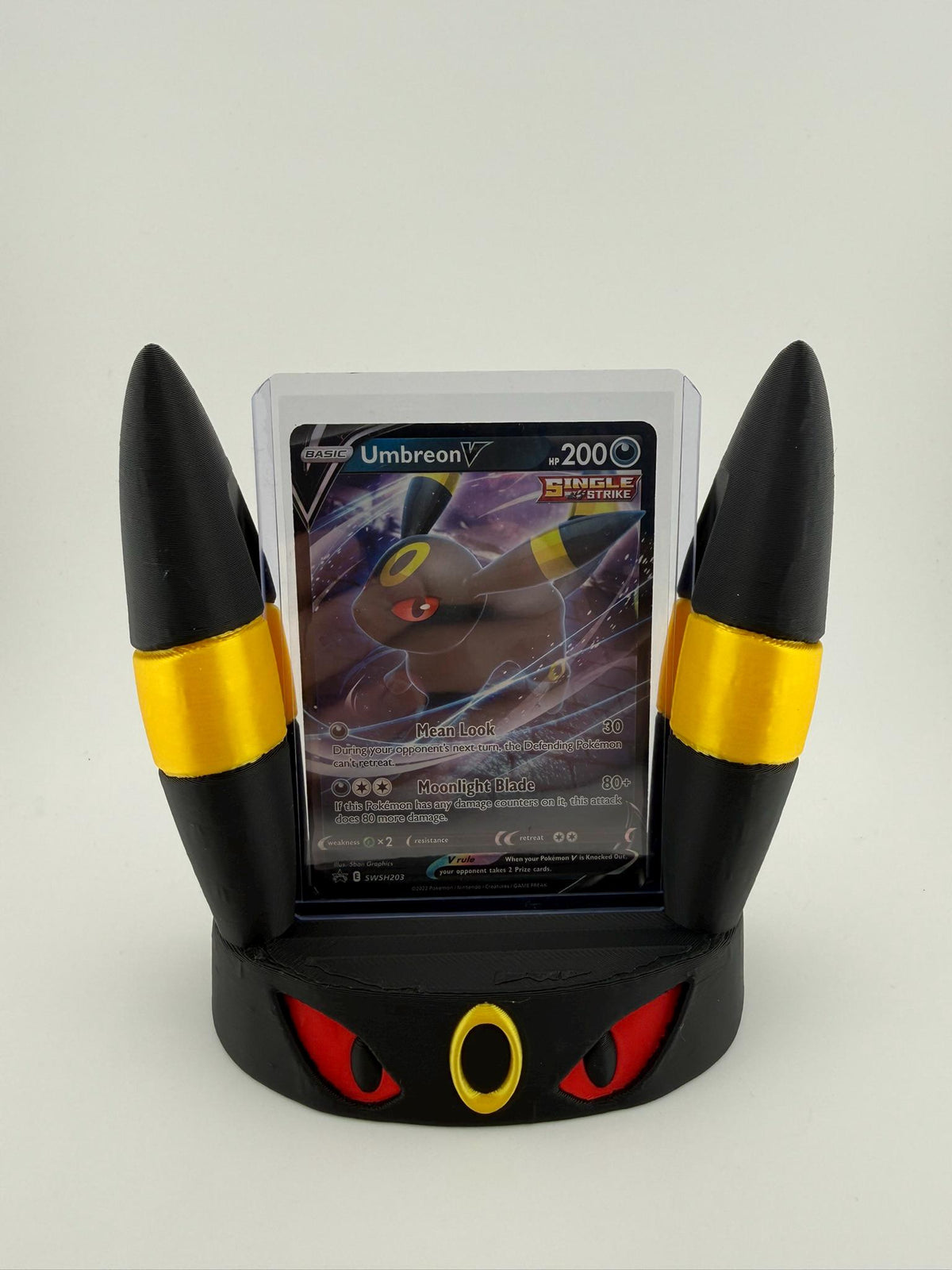 Umbreon Inspired Card Display Stand – 3D Printed Slab Holder for Pokemon (CGC, PSA, Toploader, One-Touch)