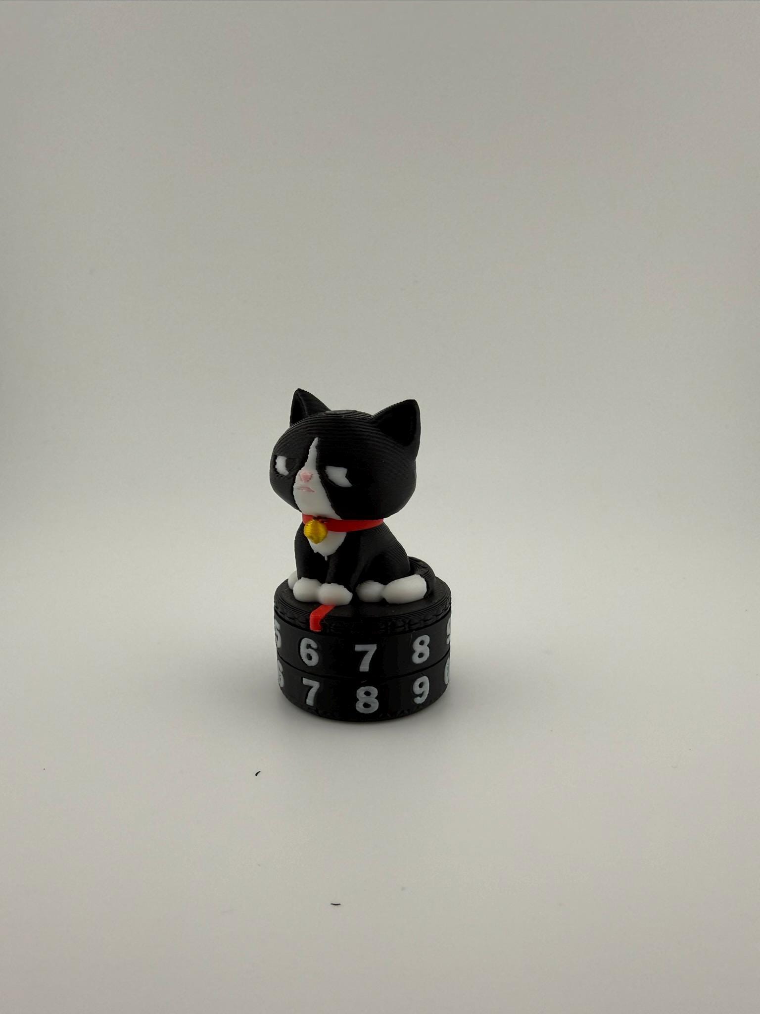 Grumpy Cat Token Counter • 3D Printed Fidget Toy (1-12 / 0-99)