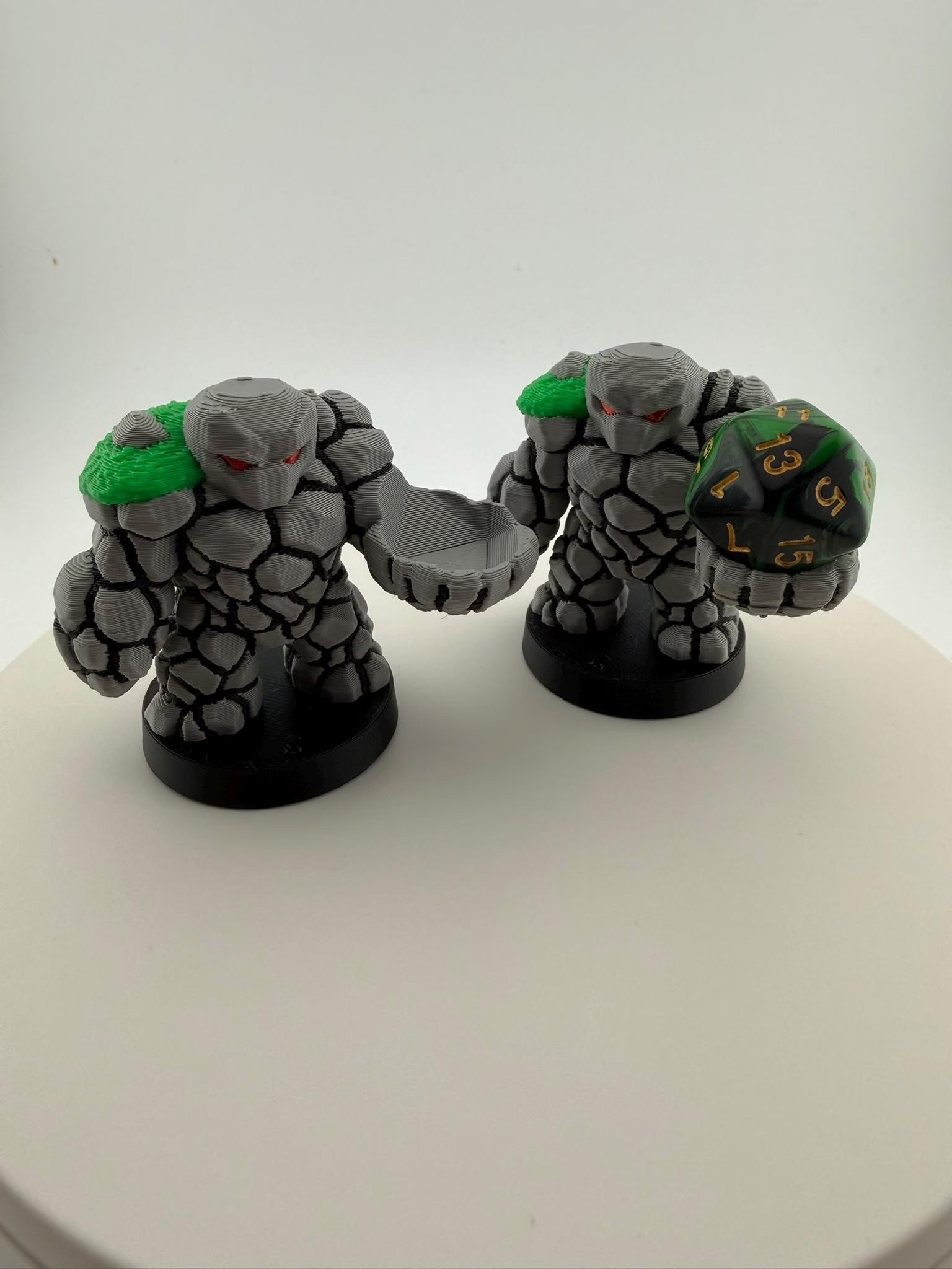 3D Printed Golem / Elemental / Construct Dice Holder | MTG Commander EDH Accessory