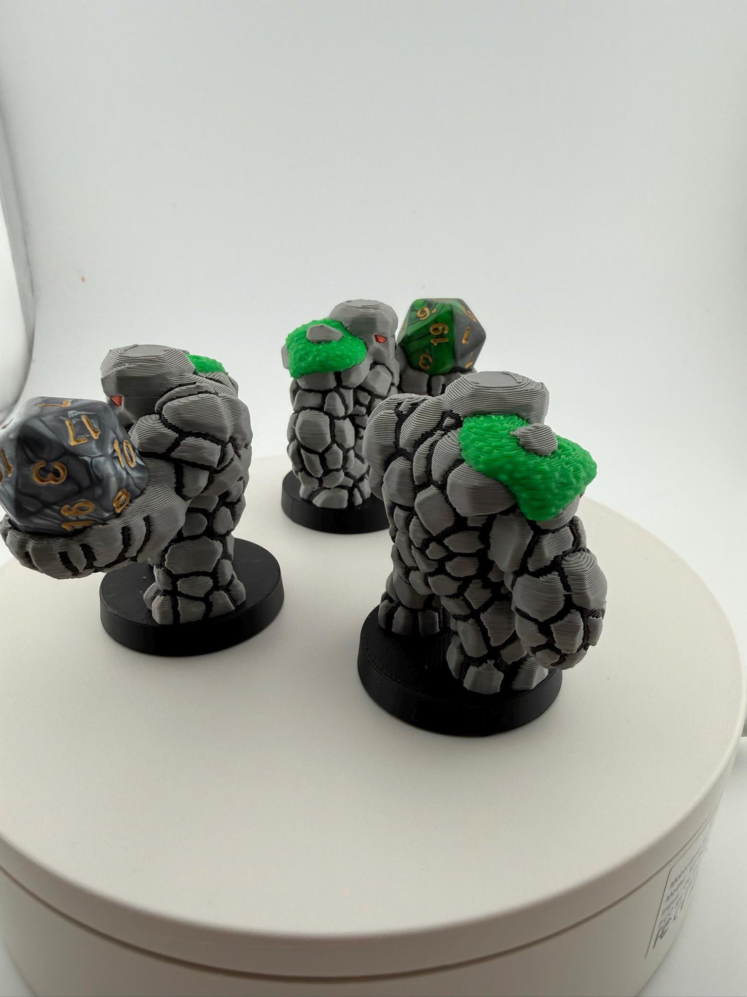 3D Printed Golem / Elemental / Construct Dice Holder | MTG Commander EDH Accessory