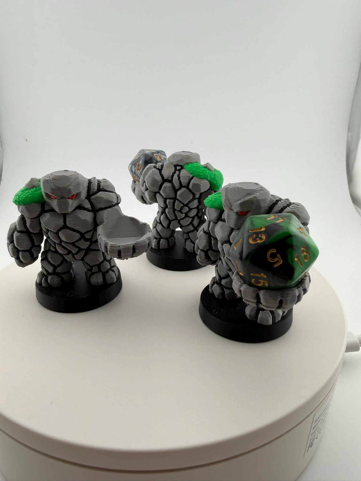 3D Printed Golem / Elemental / Construct Dice Holder | MTG Commander EDH Accessory