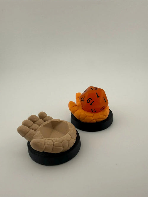 3D Printed Clobberin' Adjacent Stone Hand Dice Holder | MTG Commander EDH Accessory | Counter | Token Tracker