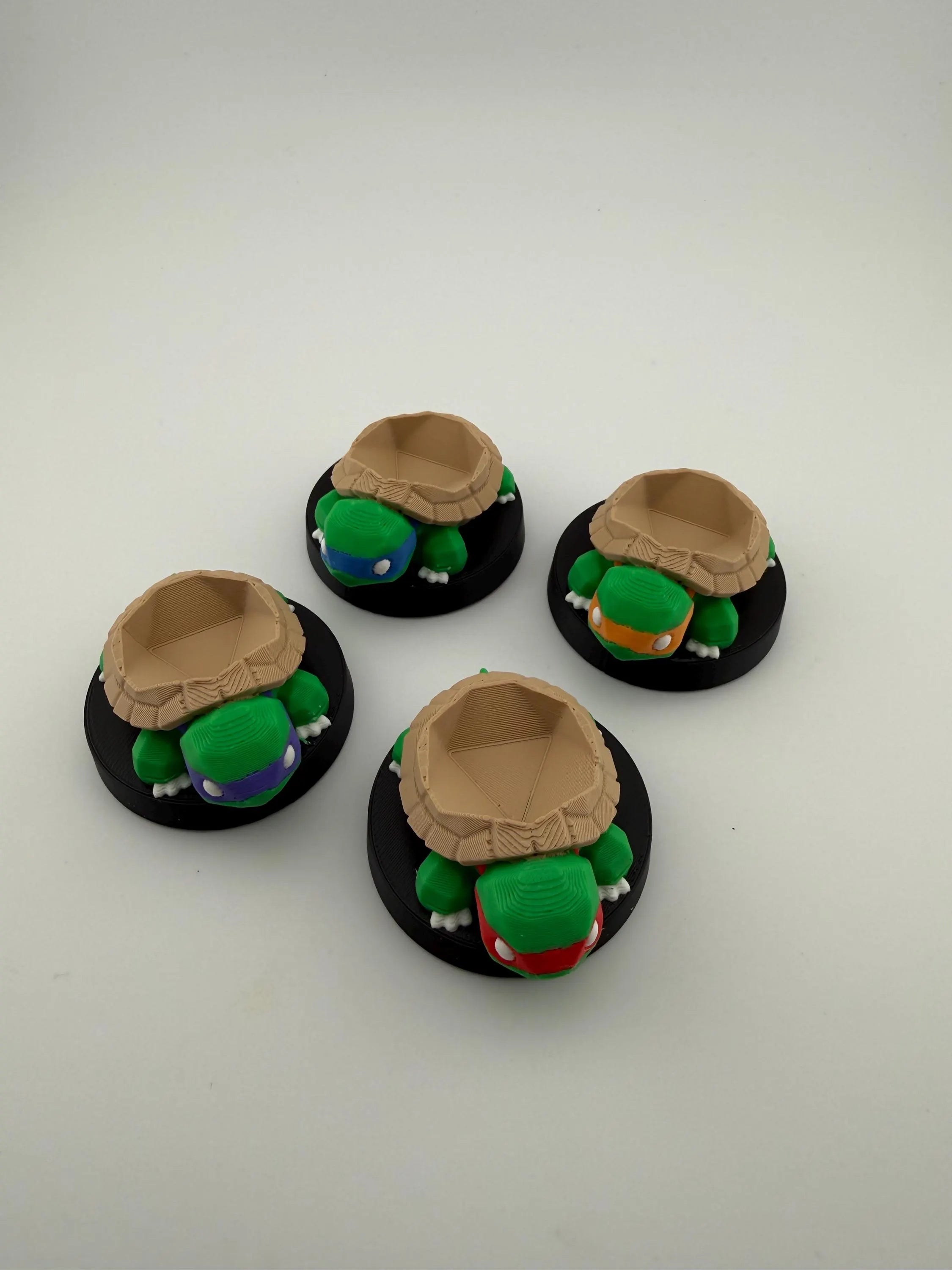 3D Printed Turtle Ninja Token Dice and Display Holder - MTG Commander Accessory