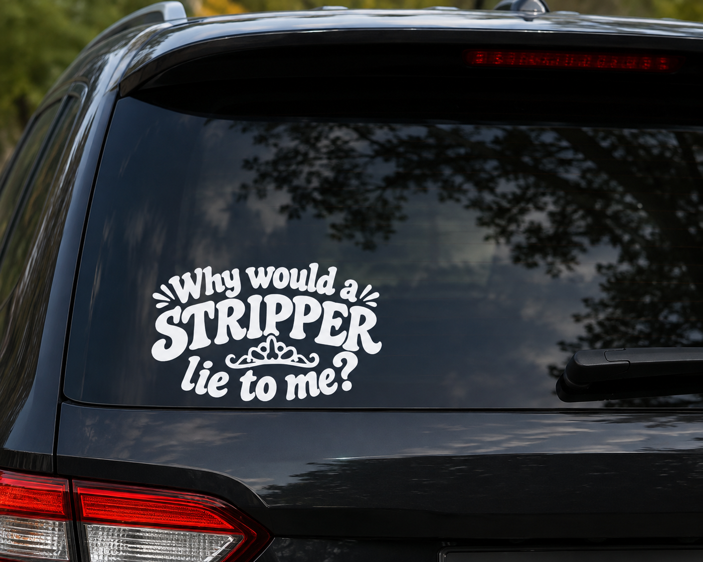 “Why Would a Stripper Lie to Me?” Vinyl Decal | Dungeon Crawler Carl Inspired DCC Sticker