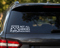 Not All Heroes Wear Pants Decal | Dungeon Crawler Carl Inspired Vinyl Car Sticker | DCC Fan Decal
