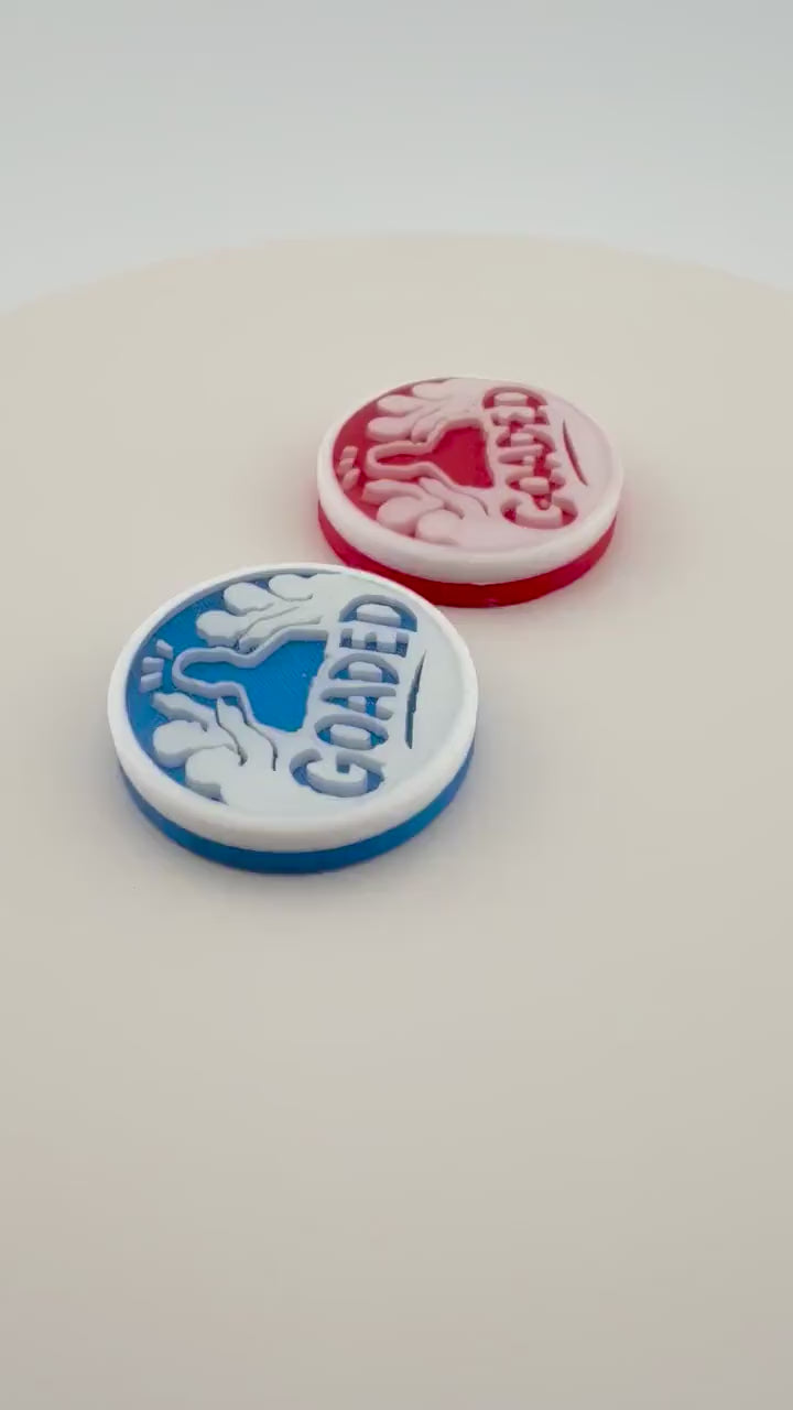 Goaded Counters – Magic the Gathering | MTG Goad Token | Commander / EDH Accessory - Set of 6