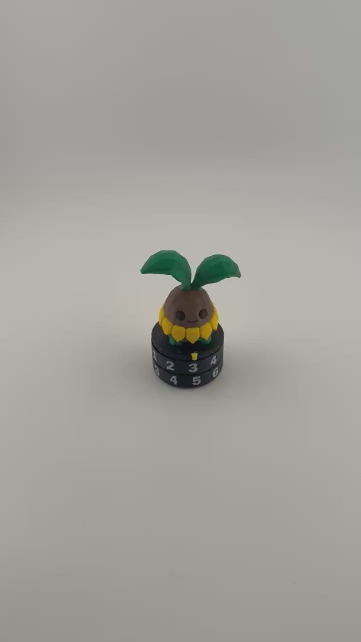 Plant Creature Tracker • Tactile Habit Counter • Desk Toy • Fantasy Miniature (0–99) • Plant Lover Gift • Tabletop Accessory