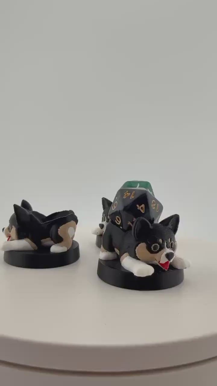 3D Printed Dog Token Dice and Display Holder - MTG Commander Accessory
