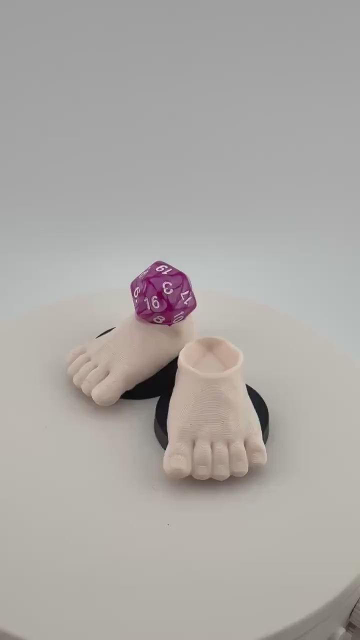 Dungeon Crawler Carl‑Inspired “Foot” Dice Holder