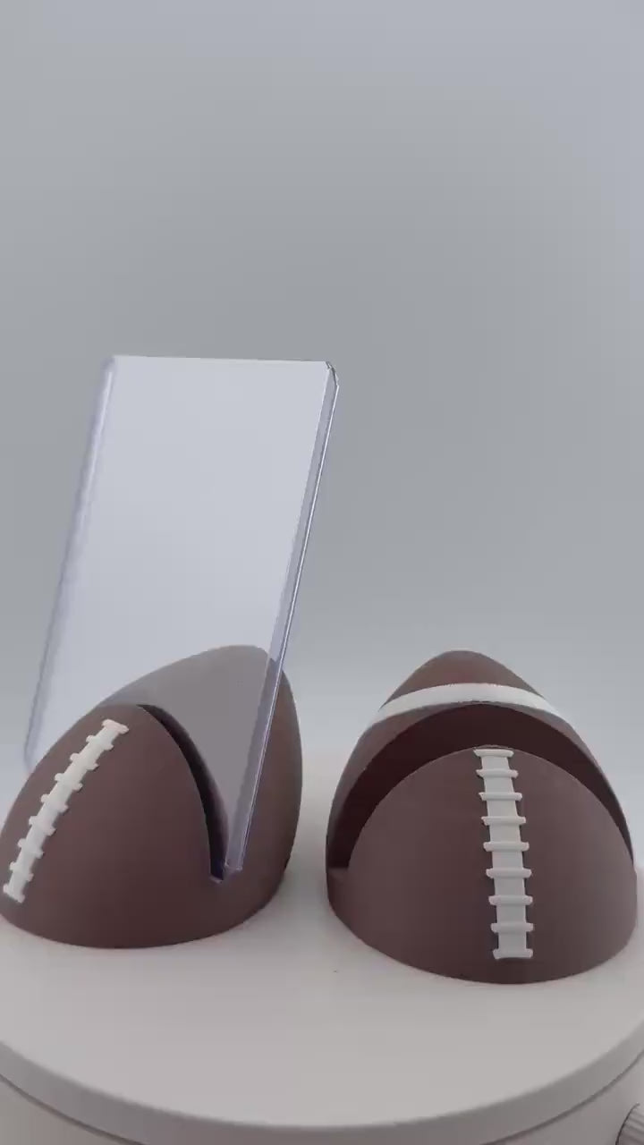 3D Printed Football Card Display Stand – Graded Slab Holder (PSA, BGS, CGC) Top Loaders