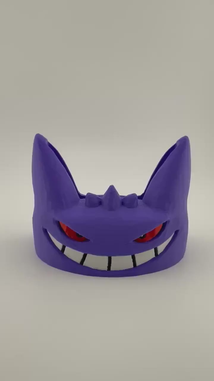 Gengar Inspired Card Display Stand – 3D Printed Slab Holder (CGC, PSA, Toploader)