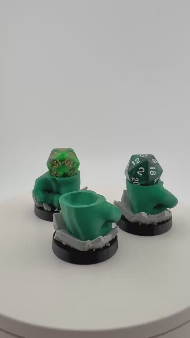 3D Printed Hulk-Inspired Dice Holder