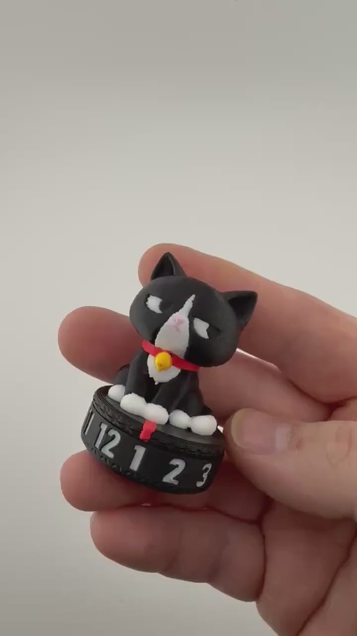 Grumpy Cat Token Counter • 3D Printed Fidget Toy (1-12 / 0-99)
