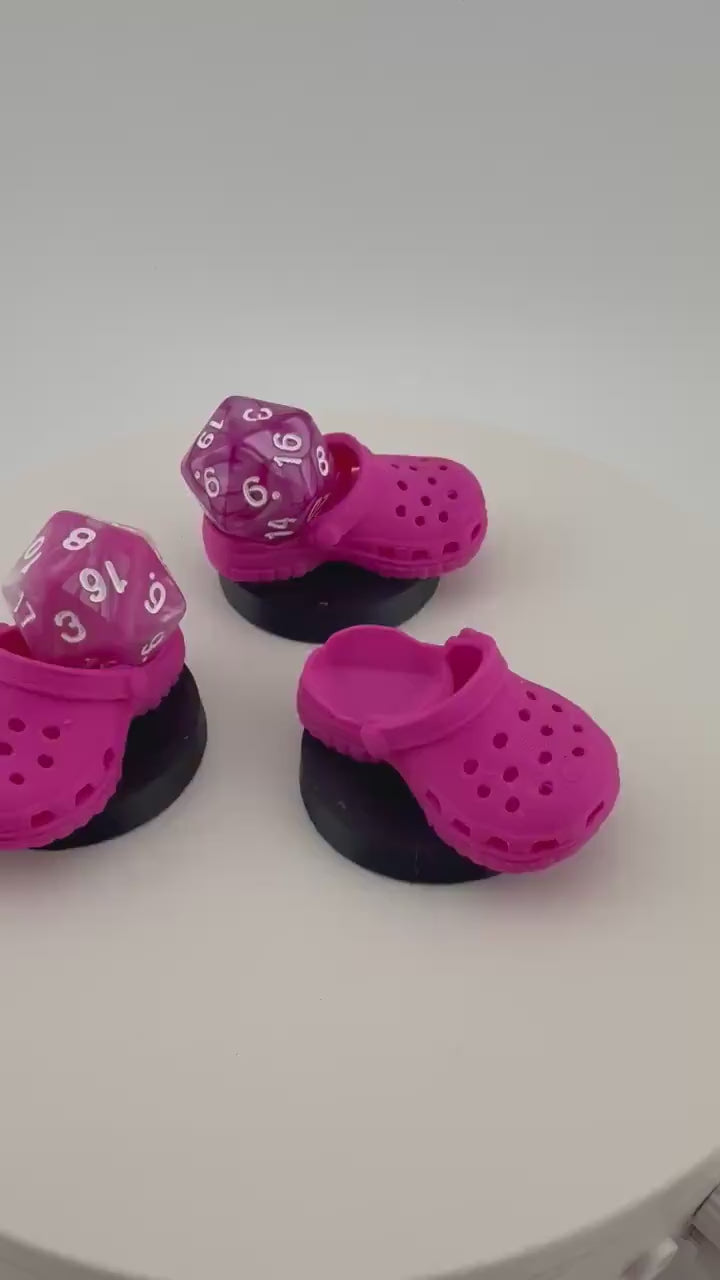 Carl's Critical Croc - Dice Holder Shoe display for Tabletop Gamers